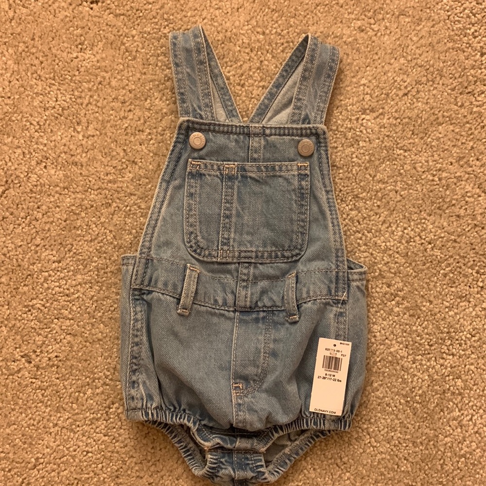 Old navy 6-12 month jean overalls